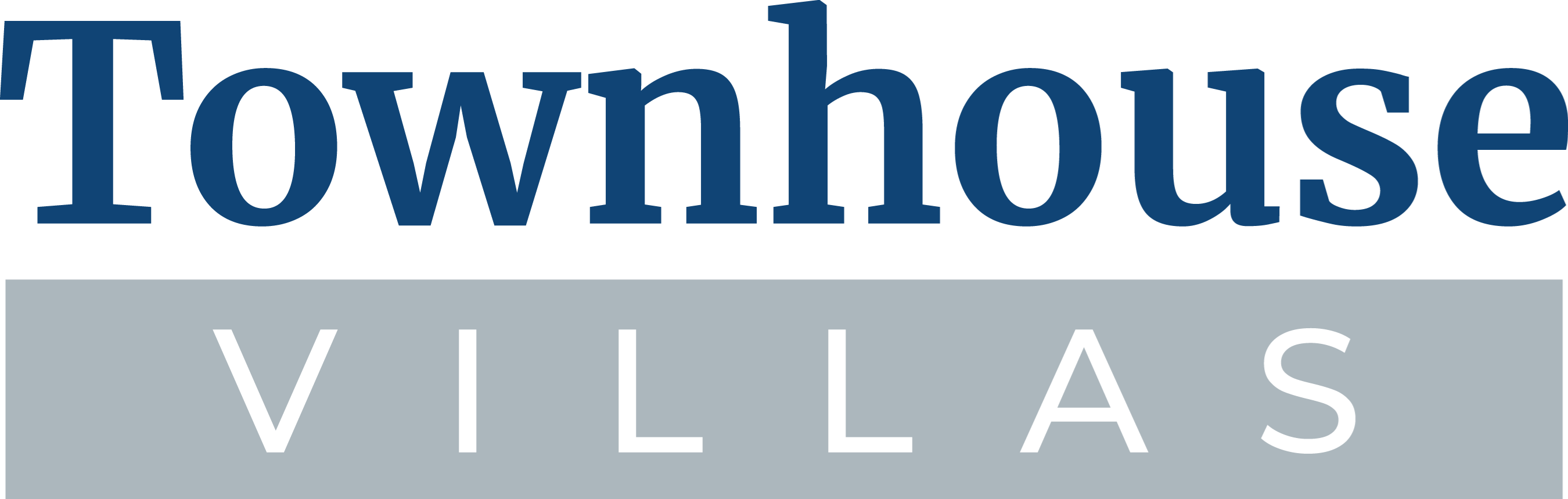 A sign that says Townhouse Villas.